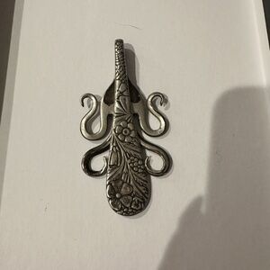 Vintage Sterling Silver Hand Crafted Fork Pendant for Necklace